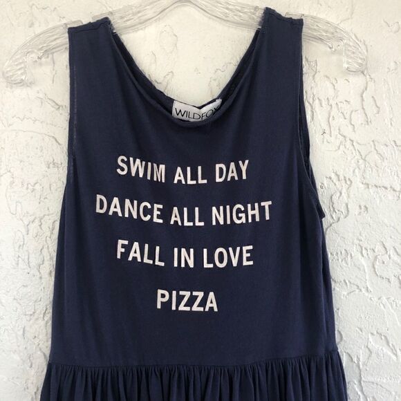 WILDFOX Blue Swim All Day Tank Dress Size … - Picture 5 of 9